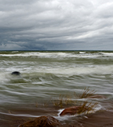 Storm at the beach.