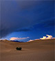 Clouds over the desert